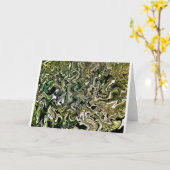 Abstrakte Farbstudie 487, Karte (Gelbe Blume)