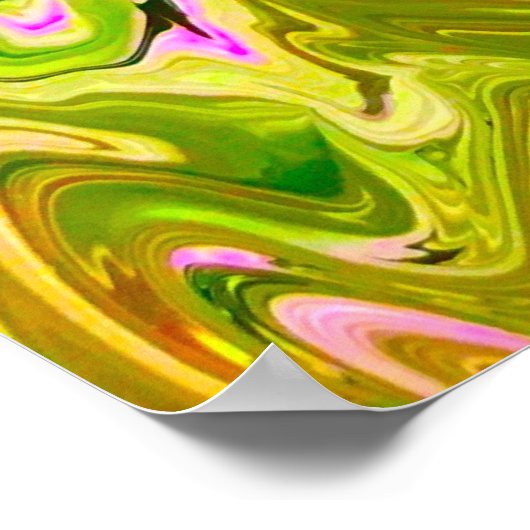 Abstrakte Farbstudie 493, Poster (Ecke)