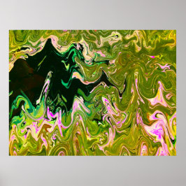 Abstrakte Farbstudie 493, Poster