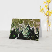 Abstrakte Farbstudie 498, Karte (Gelbe Blume)