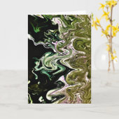 Abstrakte Farbstudie 498, Karte (Gelbe Blume)