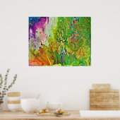 Abstrakte Farbstudie 4, Poster (Küche)