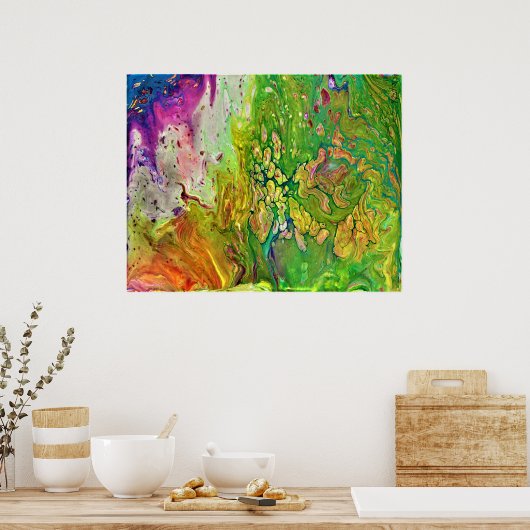 Abstrakte Farbstudie 4, Poster (Küche)