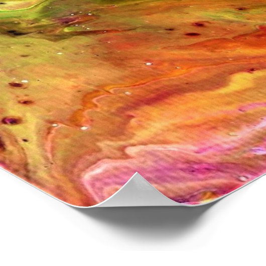 Abstrakte Farbstudie 4, Poster (Ecke)