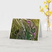 Abstrakte Farbstudie 500, Karte (Gelbe Blume)