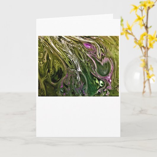 Abstrakte Farbstudie 500, Karte (Gelbe Blume)