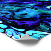 Abstrakte Farbstudie 505, Poster (Ecke)