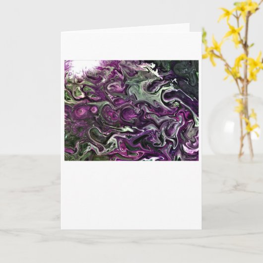 Abstrakte Farbstudie 506, Karte (Gelbe Blume)