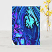 Abstrakte Farbstudie 55, Karte (Gelbe Blume)