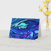 Abstrakte Farbstudie 55, Karte (Gelbe Blume)