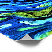 Abstrakte Farbstudie 56, Poster (Ecke)