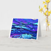 Abstrakte Farbstudie 57, Karte (Gelbe Blume)