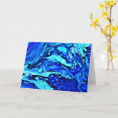 Abstrakte Farbstudie 59, Karte (Gelbe Blume)