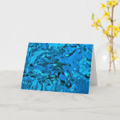 Abstrakte Farbstudie 5, Karte (Gelbe Blume)