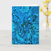 Abstrakte Farbstudie 5, Karte (Gelbe Blume)