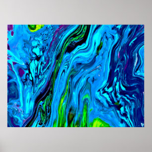 Abstrakte Farbstudie 60, Poster