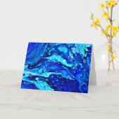 Abstrakte Farbstudie 61, Karte (Gelbe Blume)