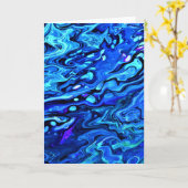 Abstrakte Farbstudie 63, Karte (Gelbe Blume)