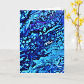 Abstrakte Farbstudie 65, Karte (Gelbe Blume)