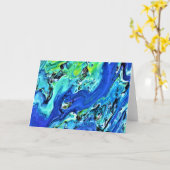 Abstrakte Farbstudie 66, Karte (Gelbe Blume)