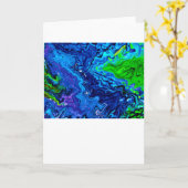 Abstrakte Farbstudie 68, Karte (Gelbe Blume)