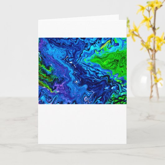 Abstrakte Farbstudie 68, Karte (Gelbe Blume)