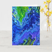 Abstrakte Farbstudie 68, Karte (Gelbe Blume)