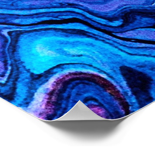 Abstrakte Farbstudie 68, Poster (Ecke)