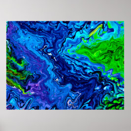 Abstrakte Farbstudie 68, Poster