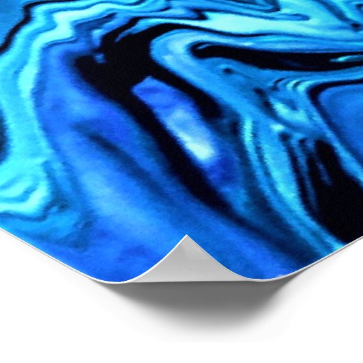 Abstrakte Farbstudie 69, Poster (Ecke)