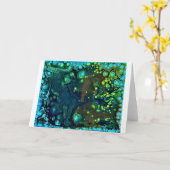 Abstrakte Farbstudie 6, Karte (Gelbe Blume)