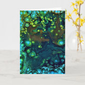 Abstrakte Farbstudie 6, Karte (Gelbe Blume)