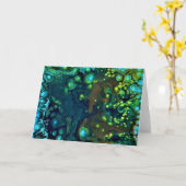 Abstrakte Farbstudie 6, Karte (Gelbe Blume)