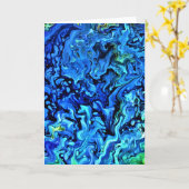 Abstrakte Farbstudie 70, Karte (Gelbe Blume)