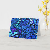 Abstrakte Farbstudie 71, Karte (Gelbe Blume)