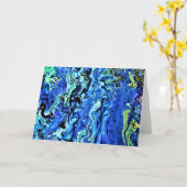 Abstrakte Farbstudie 72, Karte (Gelbe Blume)