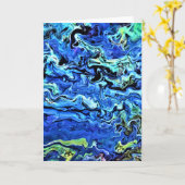 Abstrakte Farbstudie 72, Karte (Gelbe Blume)