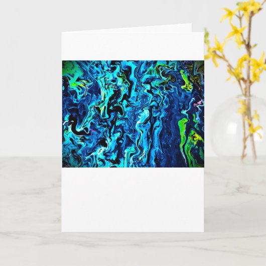 Abstrakte Farbstudie 72, Karte (Gelbe Blume)