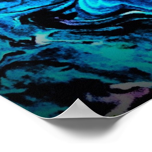 Abstrakte Farbstudie 72, Poster (Ecke)