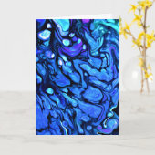 Abstrakte Farbstudie 73, Karte (Gelbe Blume)