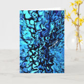 Abstrakte Farbstudie 74, Karte (Gelbe Blume)