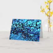 Abstrakte Farbstudie 74, Karte (Gelbe Blume)