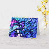 Abstrakte Farbstudie 75, Karte (Gelbe Blume)