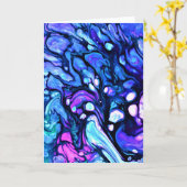 Abstrakte Farbstudie 75, Karte (Gelbe Blume)