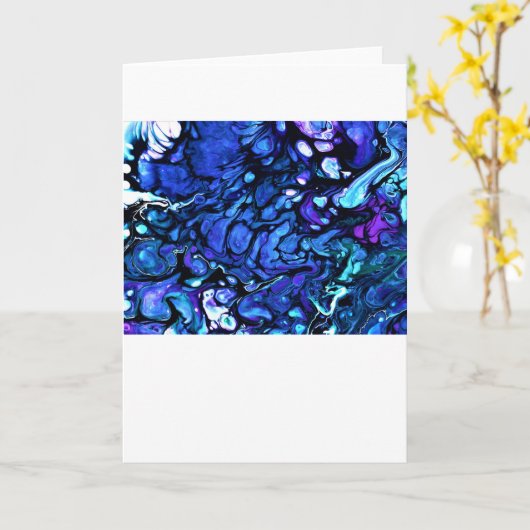 Abstrakte Farbstudie 77, Karte (Gelbe Blume)