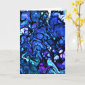 Abstrakte Farbstudie 77, Karte (Gelbe Blume)