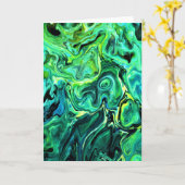 Abstrakte Farbstudie 78, Karte (Gelbe Blume)