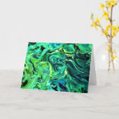 Abstrakte Farbstudie 78, Karte (Gelbe Blume)