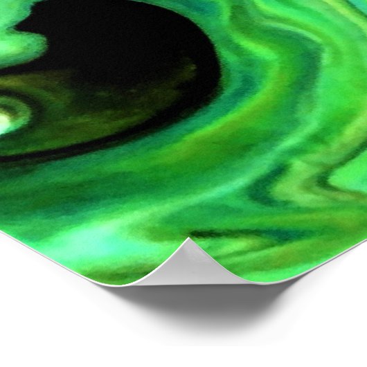 Abstrakte Farbstudie 78, Poster (Ecke)