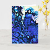 Abstrakte Farbstudie 79, Karte (Gelbe Blume)